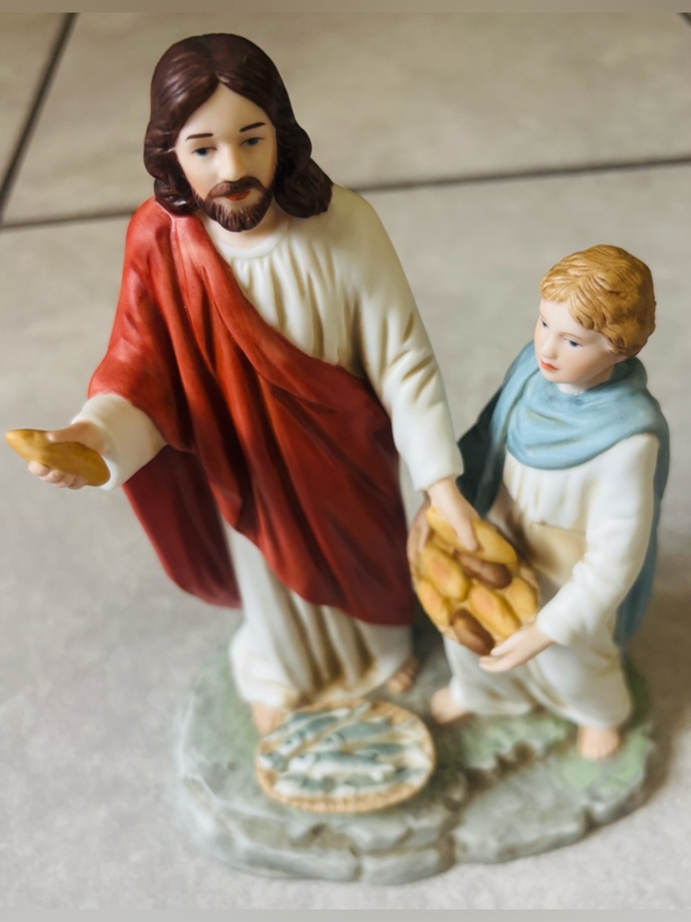 Vintage “Feeding the Multitudes" Jesus Figurine